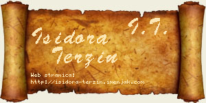Isidora Terzin vizit kartica
